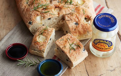 Focaccia Recipe with Sweet Onion & Olives