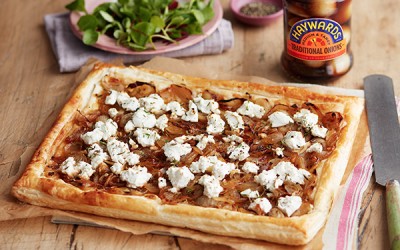 Goats Cheese & Caramelised Onion Tart