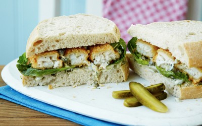 Fish Finger Sandwich Recipe with Tartar Sauce